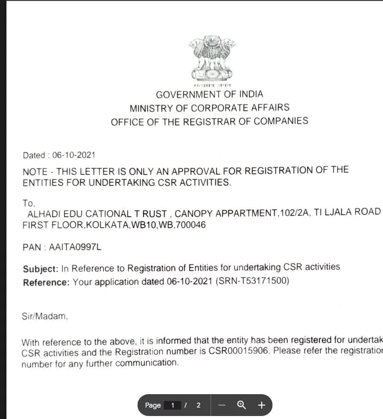 CSR Document