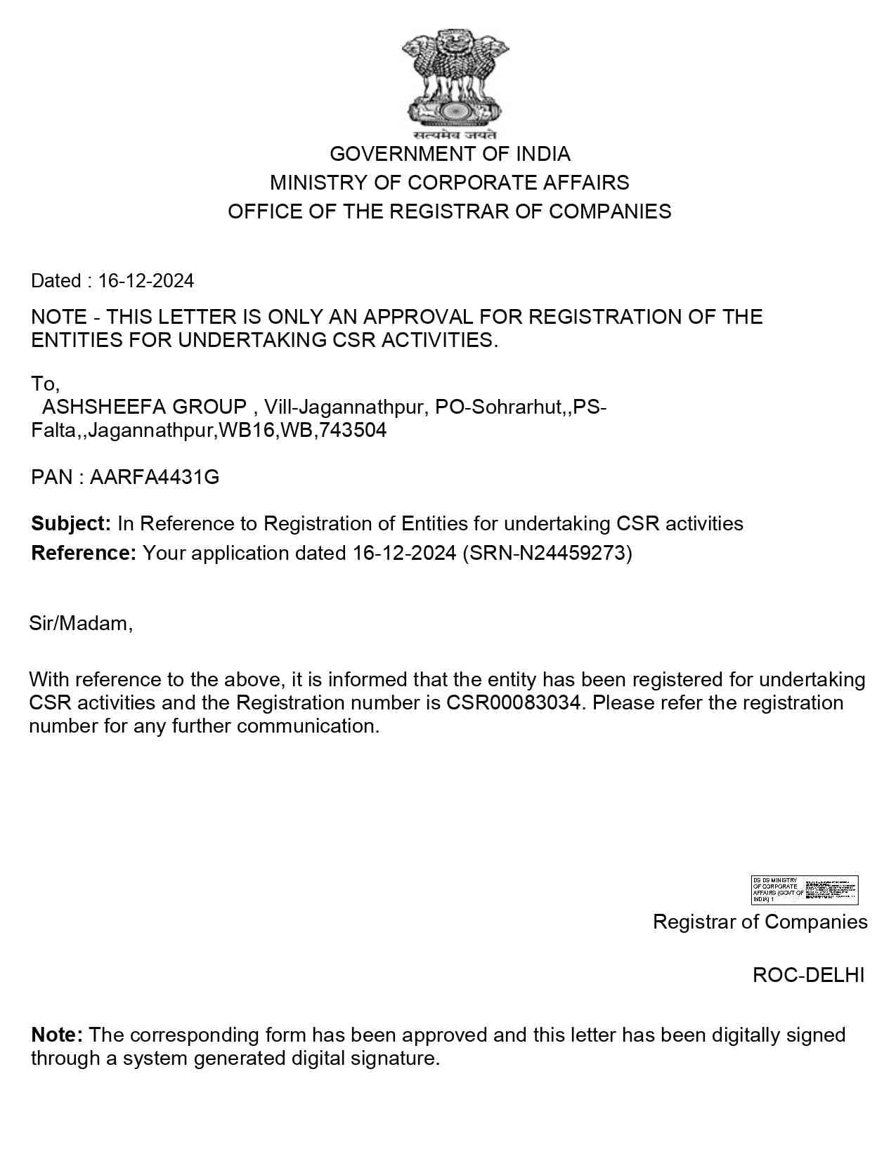 CSR Document